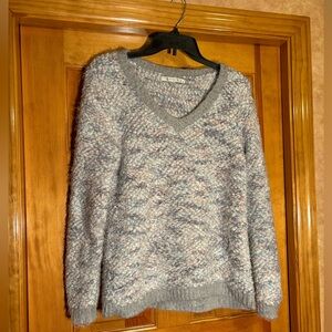 Cotton candy colored Lauren Conrad sweater size large perfectly fluffy not itchy
